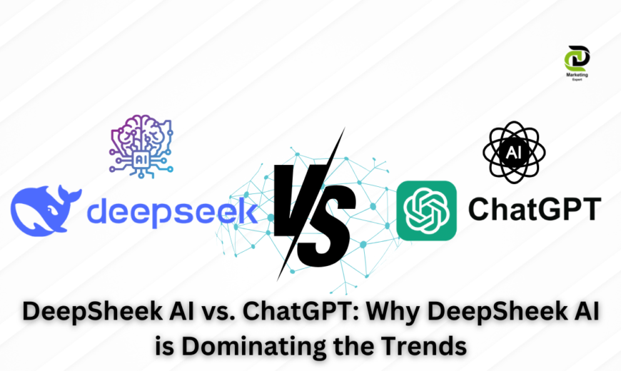 DeepSheek AI vs ChatGPT Comparison with Logos - Why DeepSheek AI is Trending in 2025