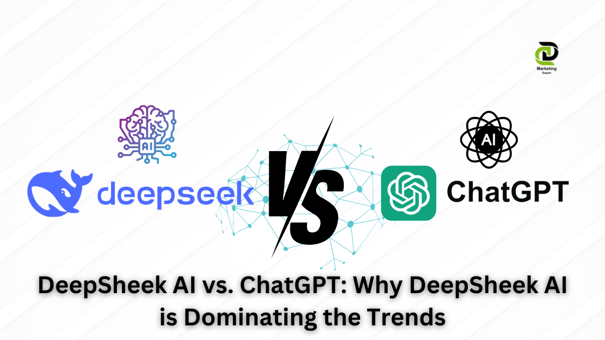 DeepSheek AI vs ChatGPT Comparison with Logos - Why DeepSheek AI is Trending in 2025