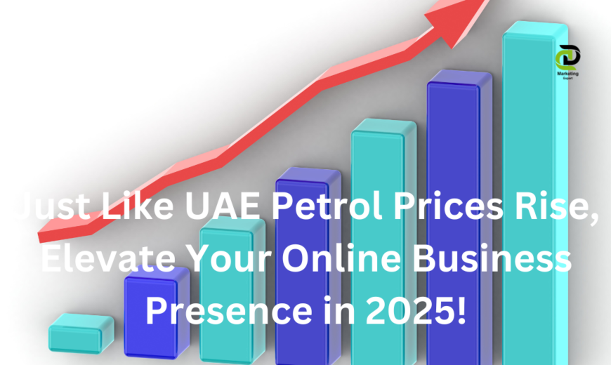 Just Like UAE Petrol Prices Rise, Elevate Your Online Business Presence in 2025! and increasing graph