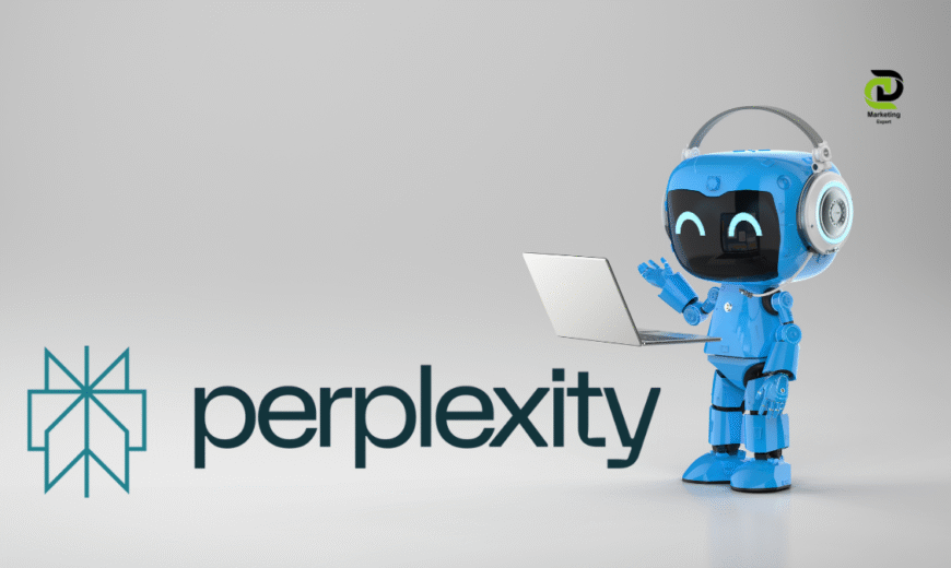 Perplexity AI dashboard showing marketing data