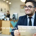 New Digital Marketing jobs in Dubai – diverse digital marketing professionals collaborating in a modern Dubai office